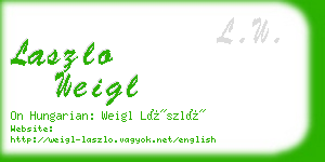 laszlo weigl business card